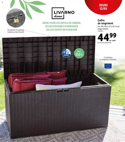 Promo Coffre De Rangement Livarno Chez Lidl ICatalogue Fr