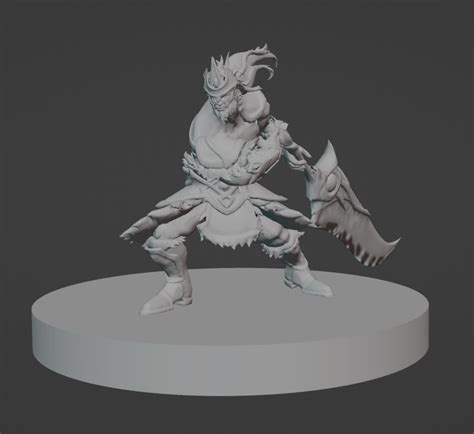 Stl File Victorious Tryndamere League Of Legends 🎮 ・3d Printing Idea