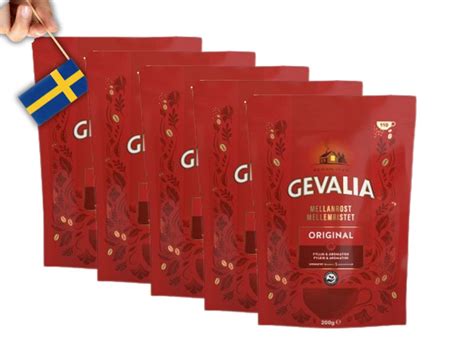 5 Pack Of Gevalia Swedish Instant Coffee 200 G 7 05 Oz Mellanrost