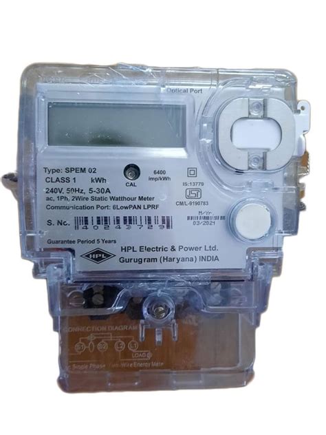 30A Single HPL SPEM O2 Digital Electric Meter 240V At Rs 3800 Piece In