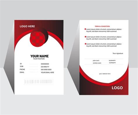 Premium Vector Modern Id Card Design