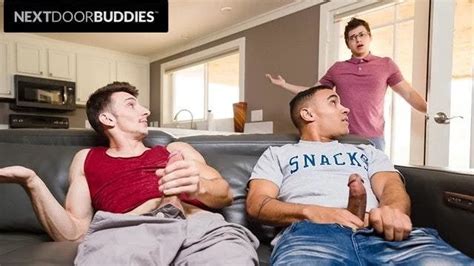 Friend Walks In On Roommates Jerking Off Together Gay Porn Feat Anthony Moore By