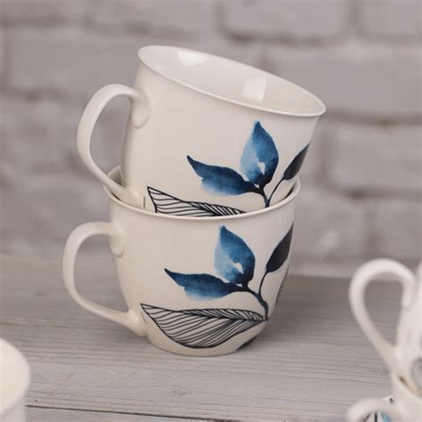 Kubek Porcelanowy 550 Ml Blue Flower AMBITION Ambition Sklep EMPIK