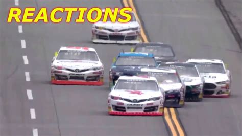 Talladega Arca Race Reactions Youtube