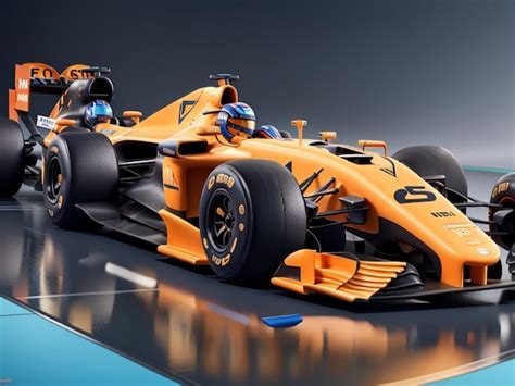 Premium AI Image | 3D Animation Style futuristic f1 car