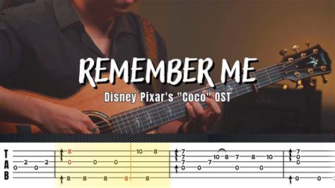 Cómo tocar REMEMBER ME COCO en Guitarra Fingerstyle Tutorial TAB