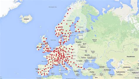 2015 Supercharger map for Europe : teslamotors