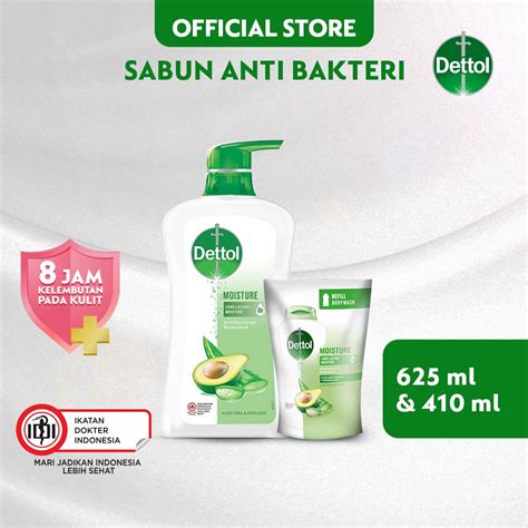 Jual Dettol Sabun Mandi Cair Aloe Vera Avocado 625 Gr Pump 410 Gr