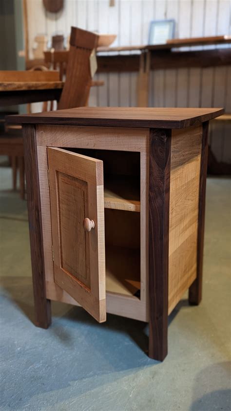 Black Walnut Curly Tiger Maple Cabinet Rockledge Farm Woodworks