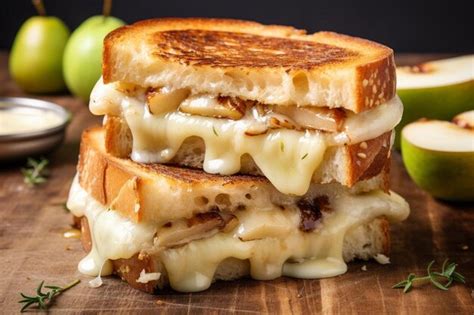 Premium Photo Brie And Fig Grilled Cheese Joy