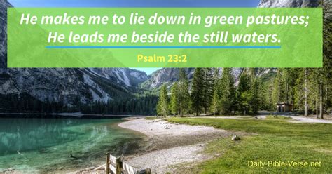 Daily Bible Verse Peace Psalm 232 Nkjv