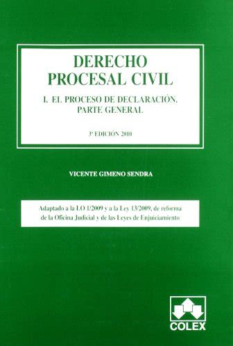 Vicomsinggran Derecho procesal civil i 3ª ed Parte general libro