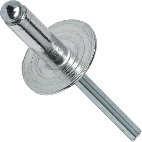 Large Flange Pop Rivets Aluminum Body Steel Mandrel Dome Head Blind