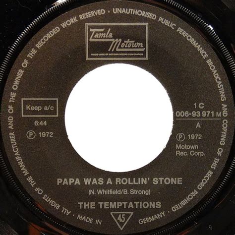 The Temptations Papa Was A Rollin Stone Smiling Faces Sometimes