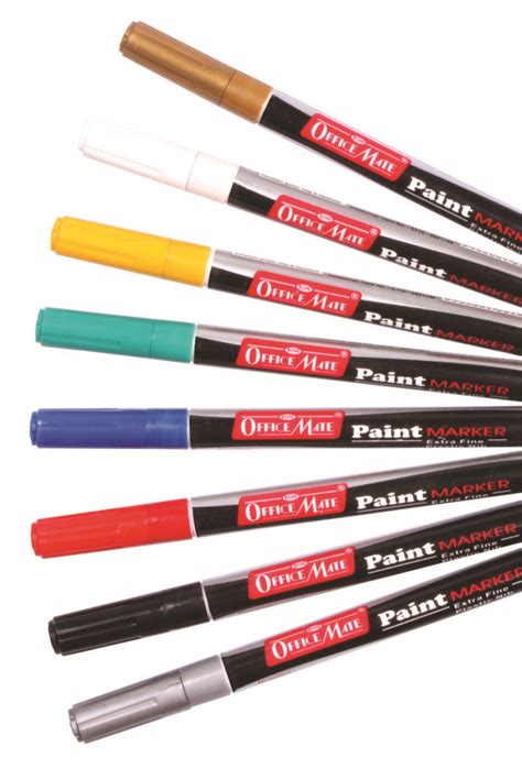 OFFICE MATE SLIM PAINT MARKER WITH PLASTIC TIP (PACK OF 10 PCS ...