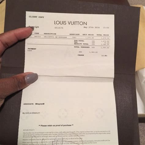 Fake Louis Vuitton Receipt Semashow