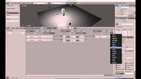 Blender Game Engine For Beginners Part 2 Player Controls Youtube