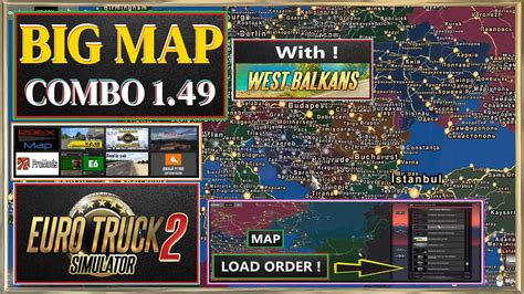 ETS 2 Big Map Combo 1 49 With West Balkans And ProMods 2 68 YouTube