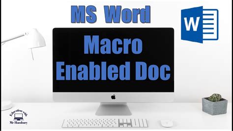 How To SAVE A Doc As A MACRO ENABLED Document How To Enable Macros