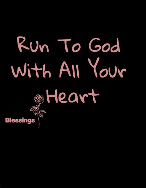 Run to God With All Your Heart - Etsy