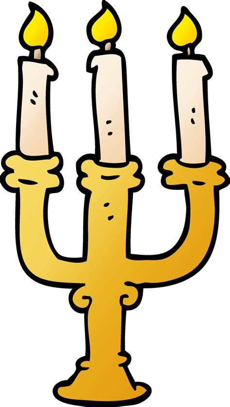 Candelabro De Doodle De Dibujos Animados 12130347 Vector En Vecteezy