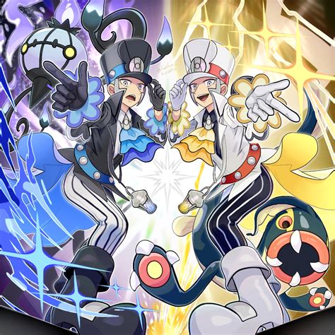 Ingo Chandelure Emmet Eelektross Emmet And 1 More Pokemon And 1