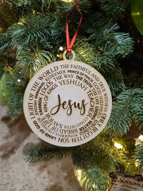 Names Of Christ Ornament Set Jesus Christ Scriptures And Names Of