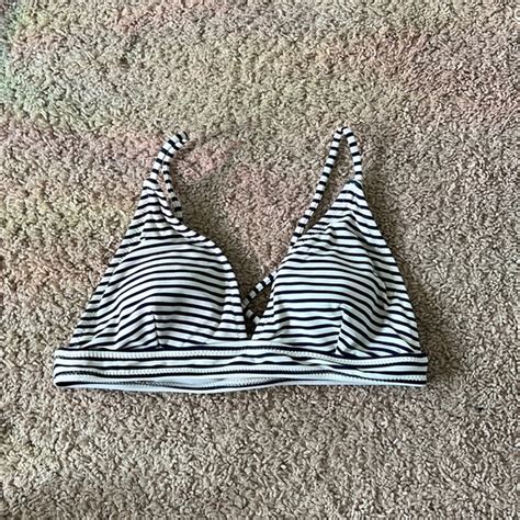 Cupshe Other Stripped Bikini Top Poshmark