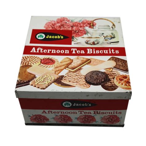 Vintage Jacobs Afternoon Tea Biscuits Tin Manufactured Etsy