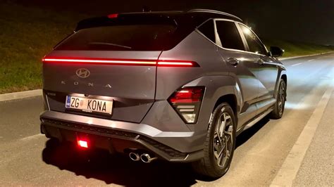 Hyundai Kona 2024 At Night Crazy Led Lights Ambient Lights And Pov