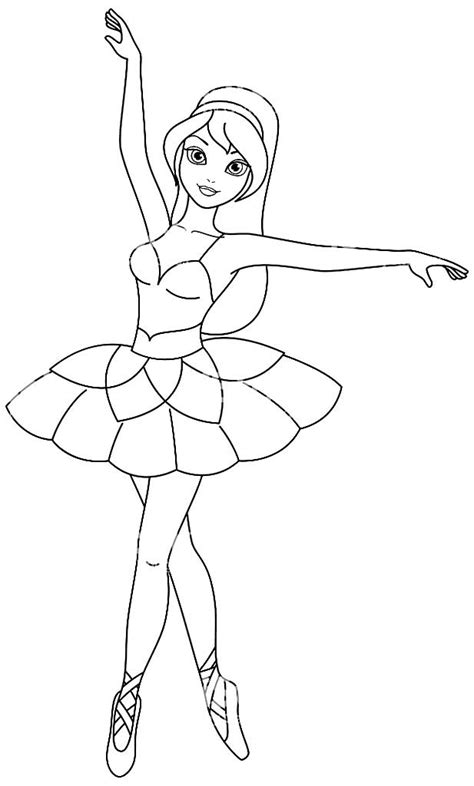 Bailarina Para Colorir E Imprimir Muito F Cil Colorir E Pintar E