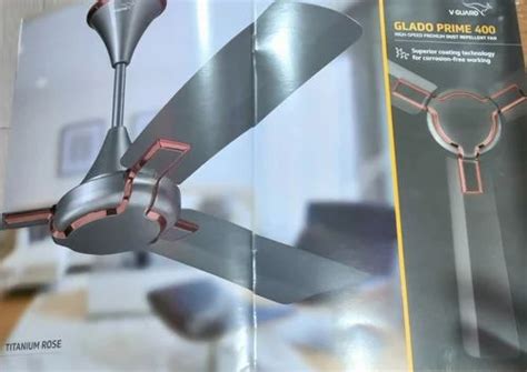 1200 Mm V Guard Glado Prime Titanium Rose 400 RPM At Rs 3180 Piece In