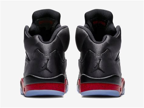 Air Jordan 5 Satin Bred Black University Red Release Date Sneaker Bar