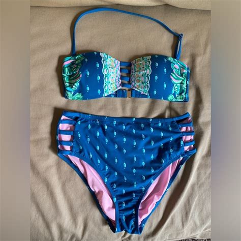 Lilly Pulitzer Swim Lilly Pulitzer Macaw Blue Rumy Bikini Bottom