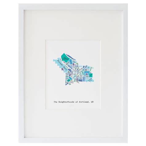 Map of Portland Art Print | April May | Smudge Ink