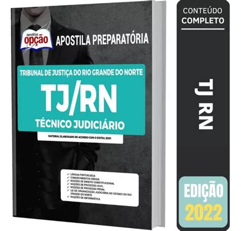 Apostila Concurso Tj Rn Técnico Judiciário Frete grátis