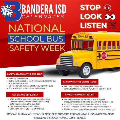 National School Bus Safety Week Bandera High School