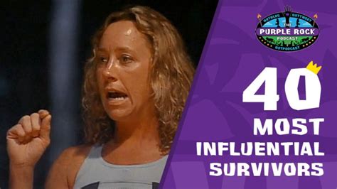 The 40 Most Influential Survivors Sue Hawk The Purple Rock Survivor