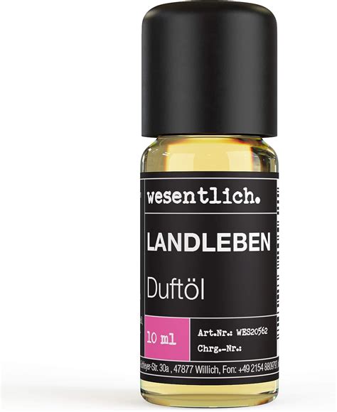 Duftöl Landleben Aromaöl u a für Duftlampe und Diffuser Premium