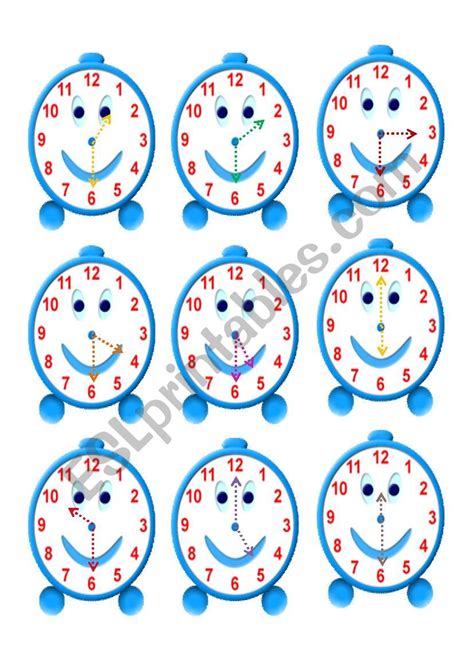 Time Telling Printable Flashcards