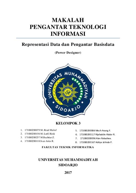 Contoh Karya Ilmiah Teknik Informatika Pulp