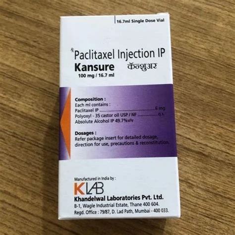 Mg Paclitaxel Injection Ip Ml At Box In Pune Id