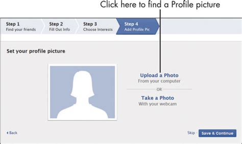 How To Upload Your Facebook Profile Photo Dummies