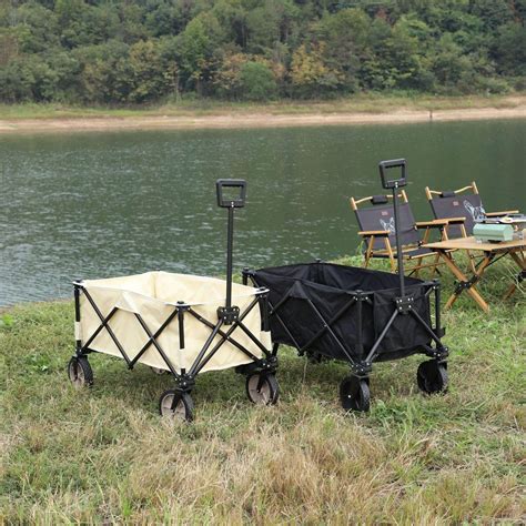 Outdoor Camping Car Gathering Trolley Folding Trailer Camping Car