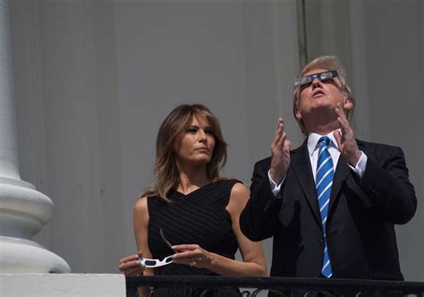 Trump Looks Directly At Eclipse Sparks Internet Meme