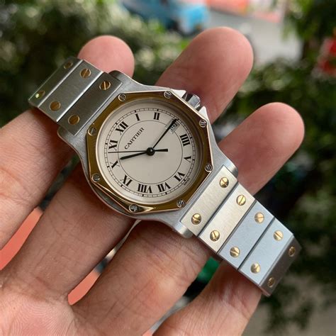 Santos De Cartier Orginal Watch Fesyen Wanita Jam Tangan Di Carousell