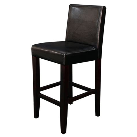 Monsoon Pacific Villa Faux Leather Counter Stool Set Of Black