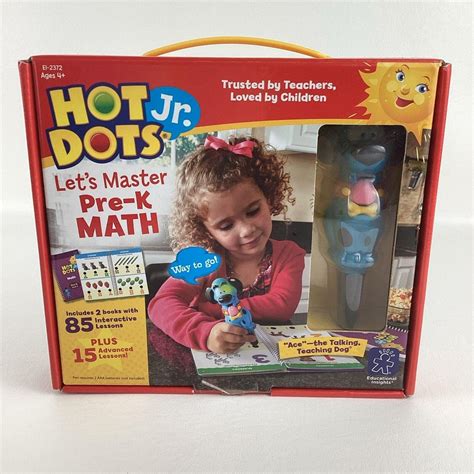 Hot Dots Let S Master Math Pre K Interactive Learning Ace Talking Teaching Pen Etsy