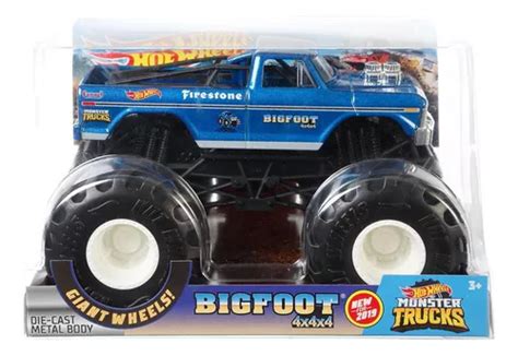 Vehículo Hot Wheels Monster Trucks Bigfoot 4x4x4 Mattel Fyj83 Cuotas sin interés