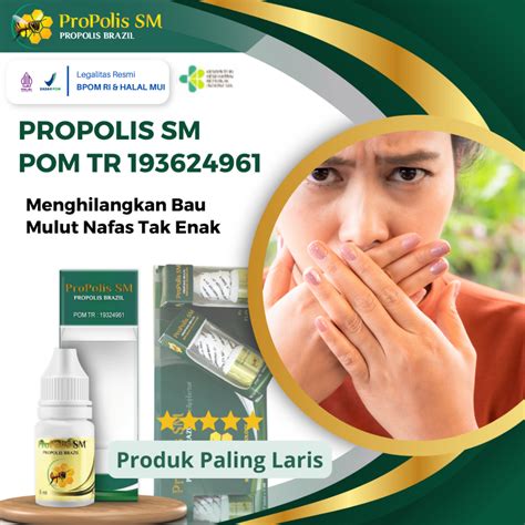 Jual Propolis SM Obat Penghilang Bau Mulut Bau Nafas Tak Enak 6ml